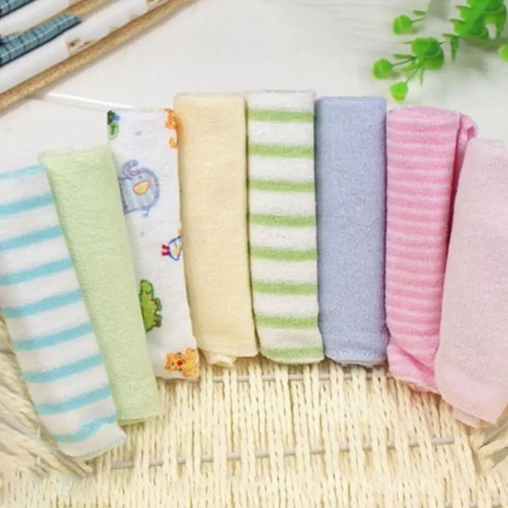 Cotton Newborn Soft Baby Face Washcloth, Handkerchief, Bathing, Feeding, Burp Cloths