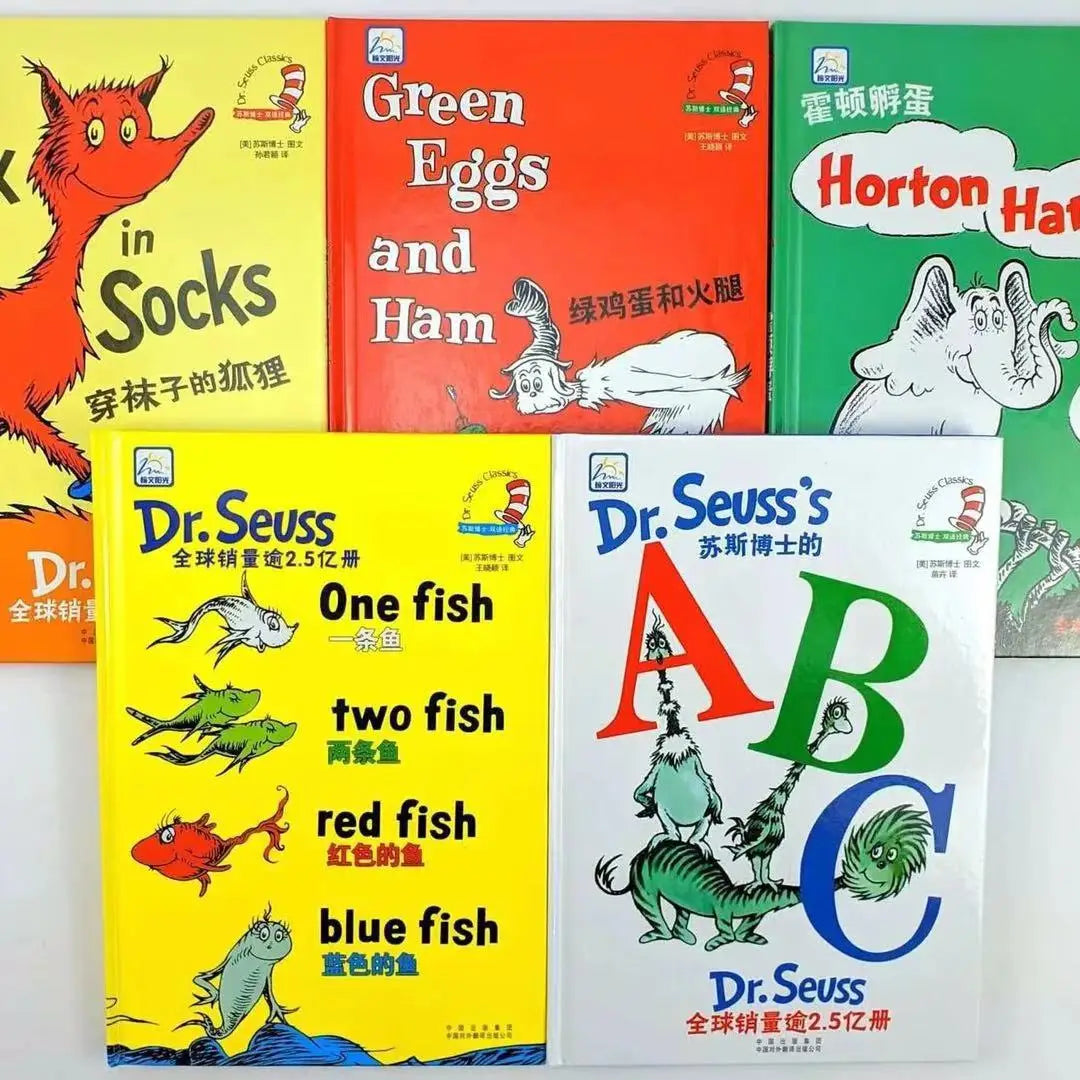 10 Books, A Classic Case of Dr. Seuss Series, Interesting Story Children's Picture, English, Books Kids Learning Toys, Hardcover