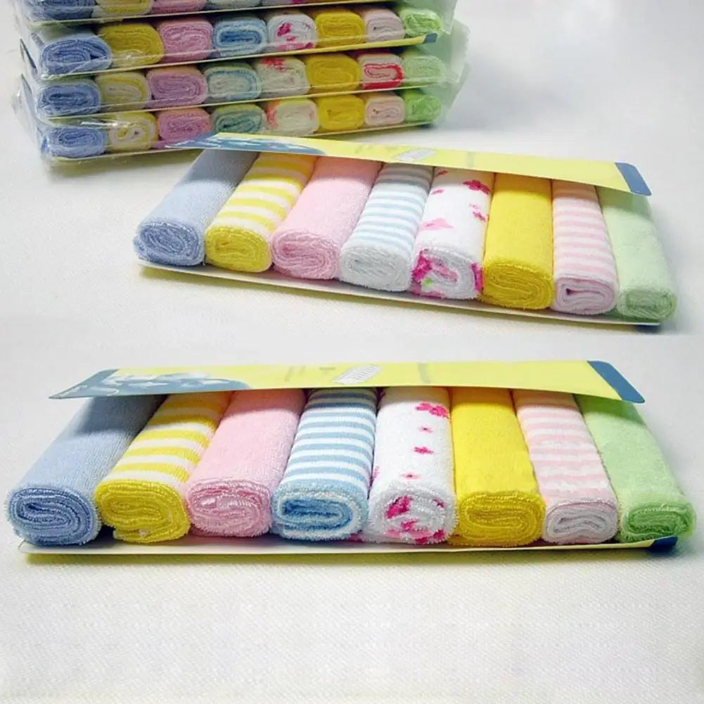 Cotton Newborn Soft Baby Face Washcloth, Handkerchief, Bathing, Feeding, Burp Cloths