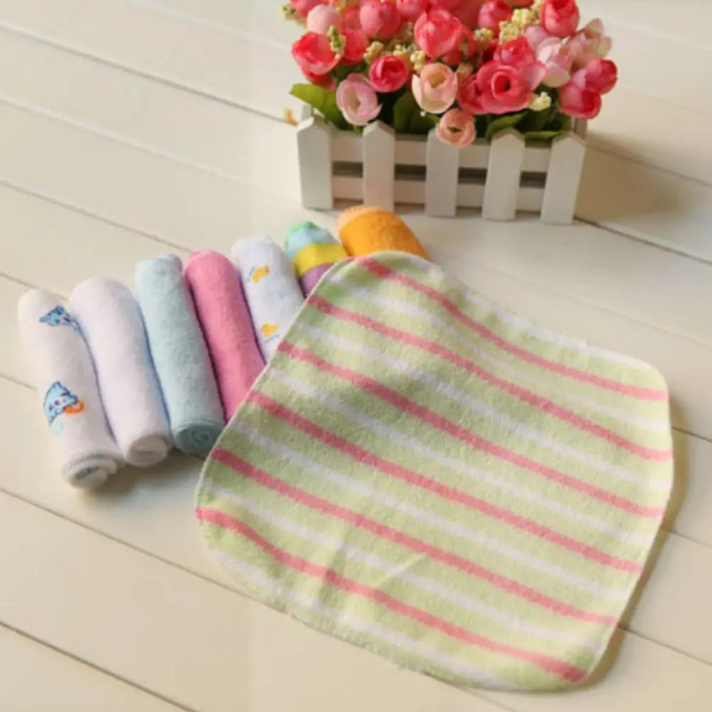 Cotton Newborn Soft Baby Face Washcloth, Handkerchief, Bathing, Feeding, Burp Cloths