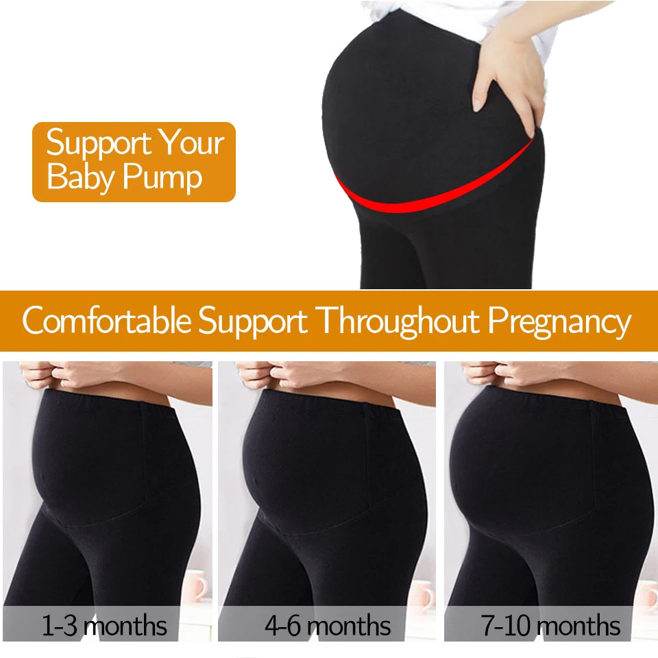 New Pregnancy High Waist Leggings Skinny Maternity Clothes With Belly Support