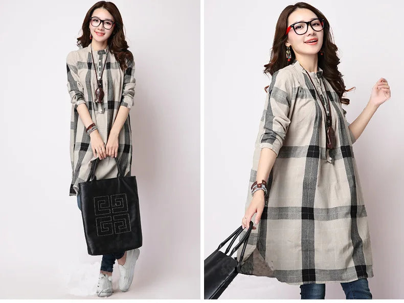 Fall /Winter Loose Casual Maternity Dresses for Pregnant Women, Plus Size Maternity Dress