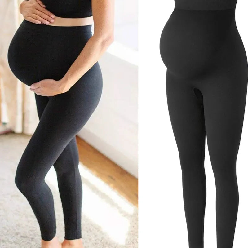 New Pregnancy High Waist Leggings Skinny Maternity Clothes With Belly Support