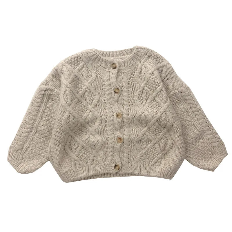 2024 Boys And Girls Spring And Autumn Sweater, Kids Knit Cardigan Sweater Clothes, 2 - 6Y