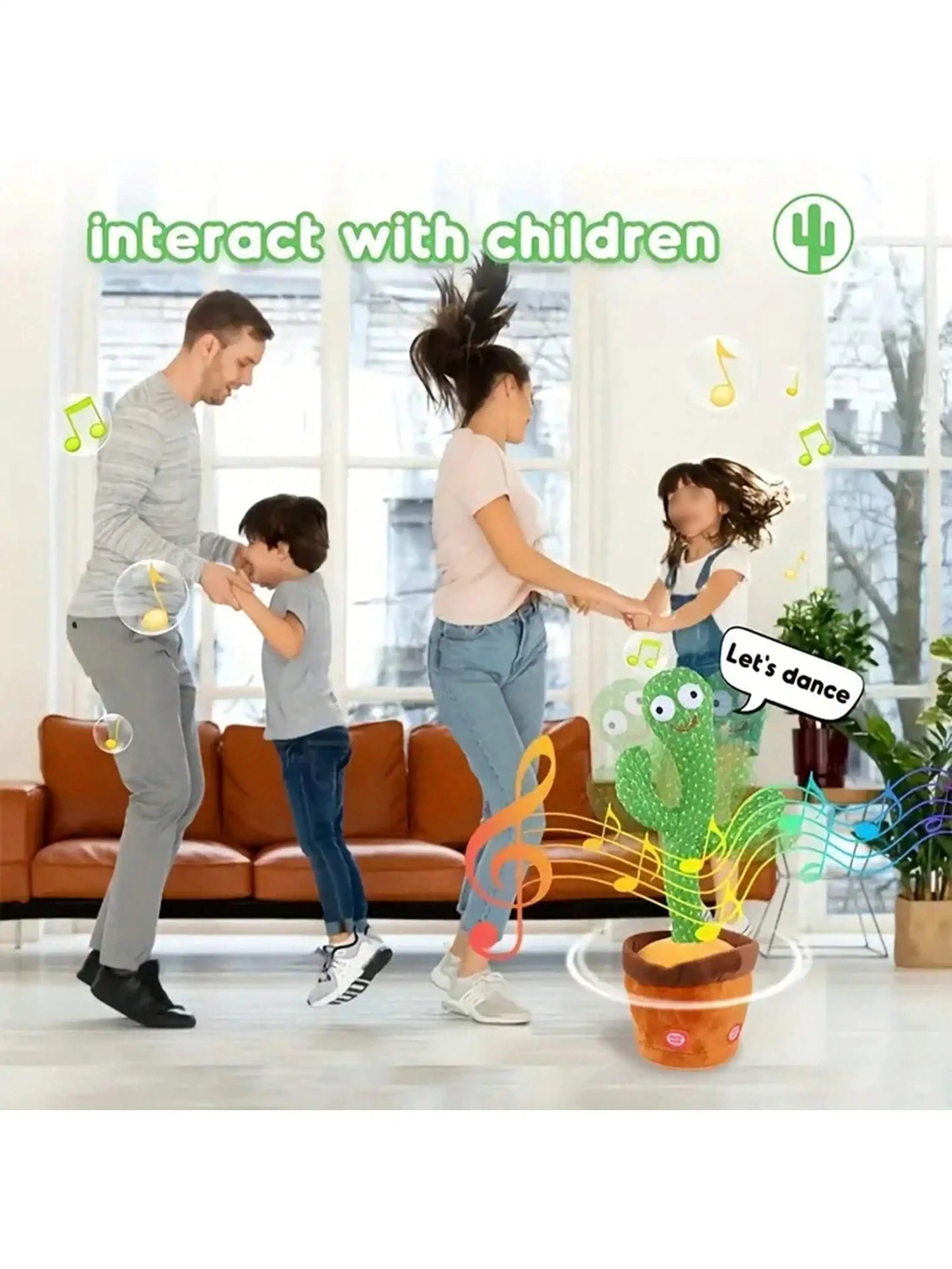 1pc-Dancing Talking Cactus Toys For Baby Boys And Girls, Singing Mimicking Recording Repeating What You Say