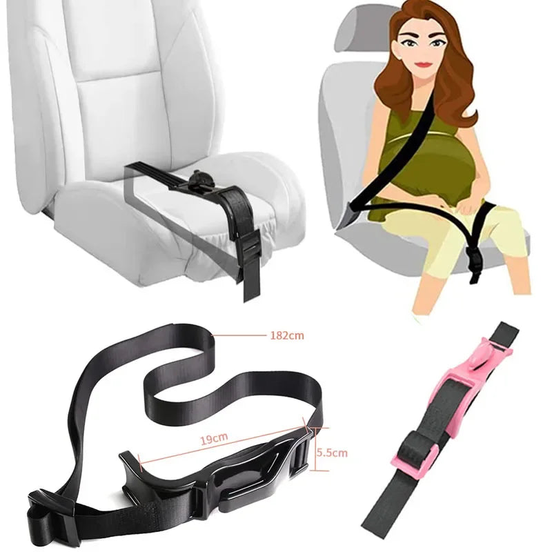 Belly Support Belt for Pregnant Woman, Unborn Baby Protector, Seat belt Adjuster Extender Accessories