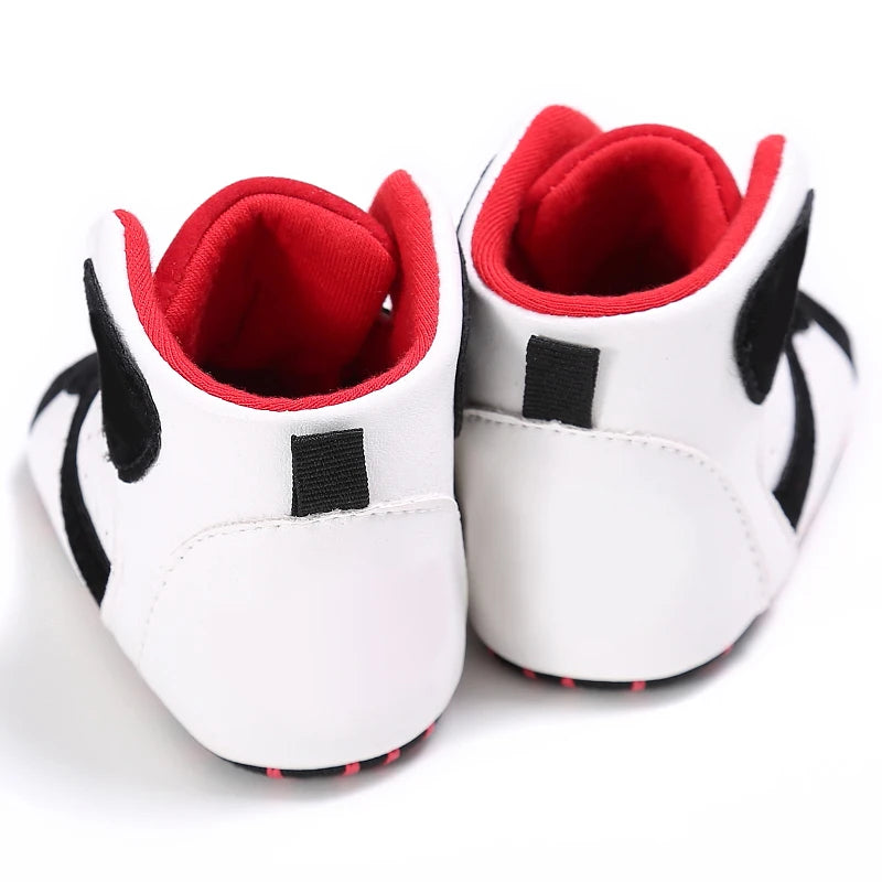 0-18 Months old, Baby Shoes Boys High Top Basketball Shoes