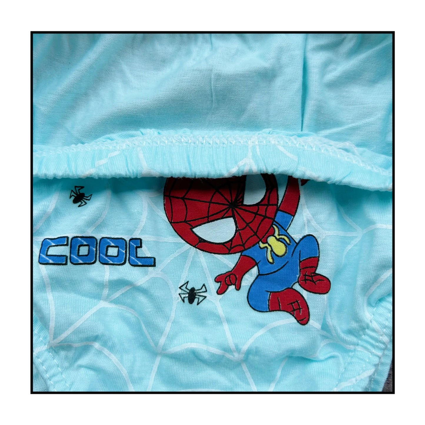 5pcs/Bag 3-7Y New Boy Triangle Underwear Spiderman Cartoon, Girl Panties