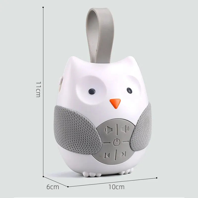 Bed Hanging Cartoon Owl Music Player Pacifying Toy