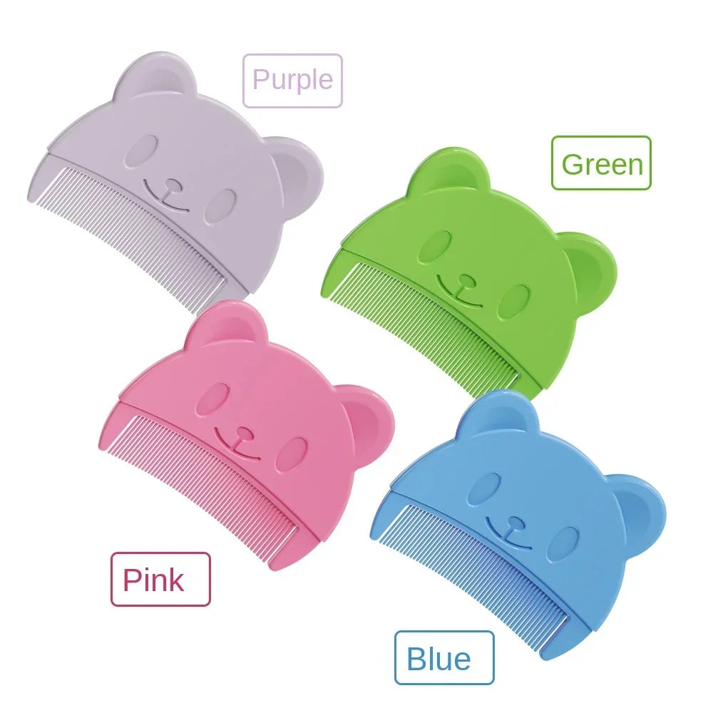 Newborn Baby Comb Remove Fetal Scale, Cute Bear Shaped Infants Boys, Girls Fetal Hair Shampoo Soft Comb