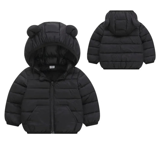 New Winter Down Warm Jackets Solid Outerwear 2-6 Years