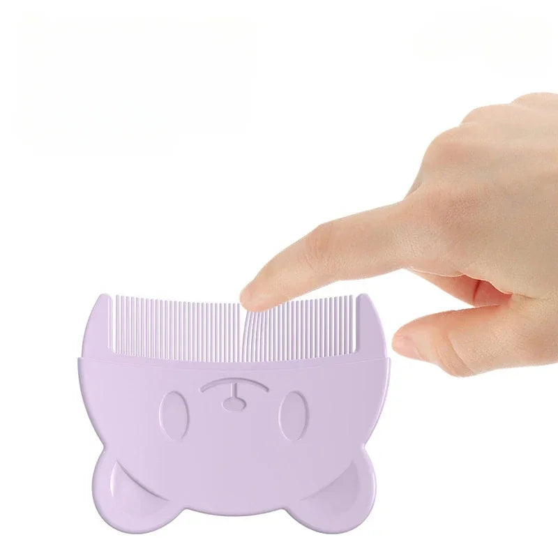 Newborn Baby Comb Remove Fetal Scale, Cute Bear Shaped Infants Boys, Girls Fetal Hair Shampoo Soft Comb