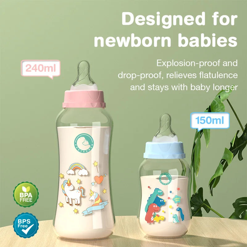 150/240ML Baby Bottle Wide Mouth