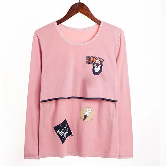 Woman,s Long Sleeve Breastfeeding  Top