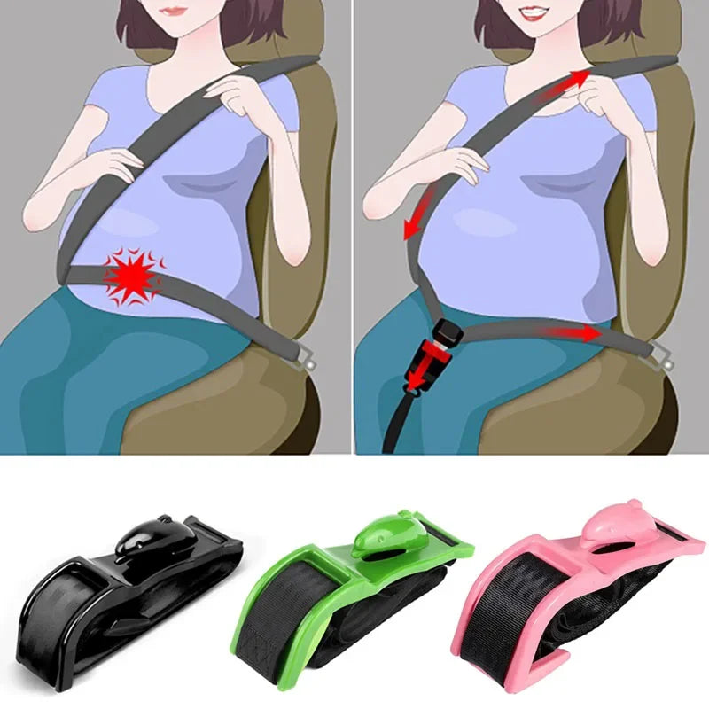 Belly Support Belt for Pregnant Woman, Unborn Baby Protector, Seat belt Adjuster Extender Accessories