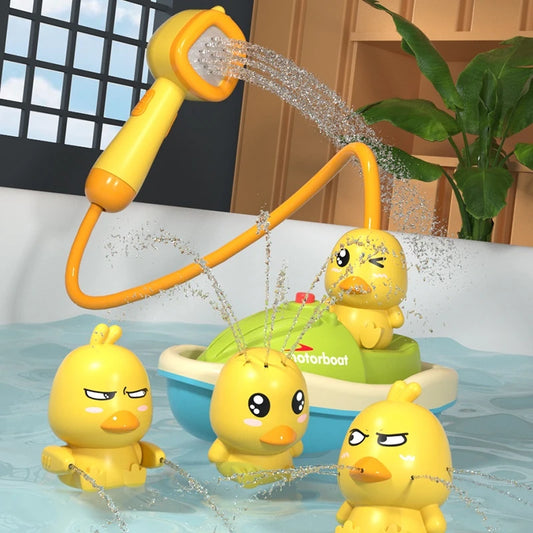 Cute Duck Electric Water Spray Bathroom Bathing Toys