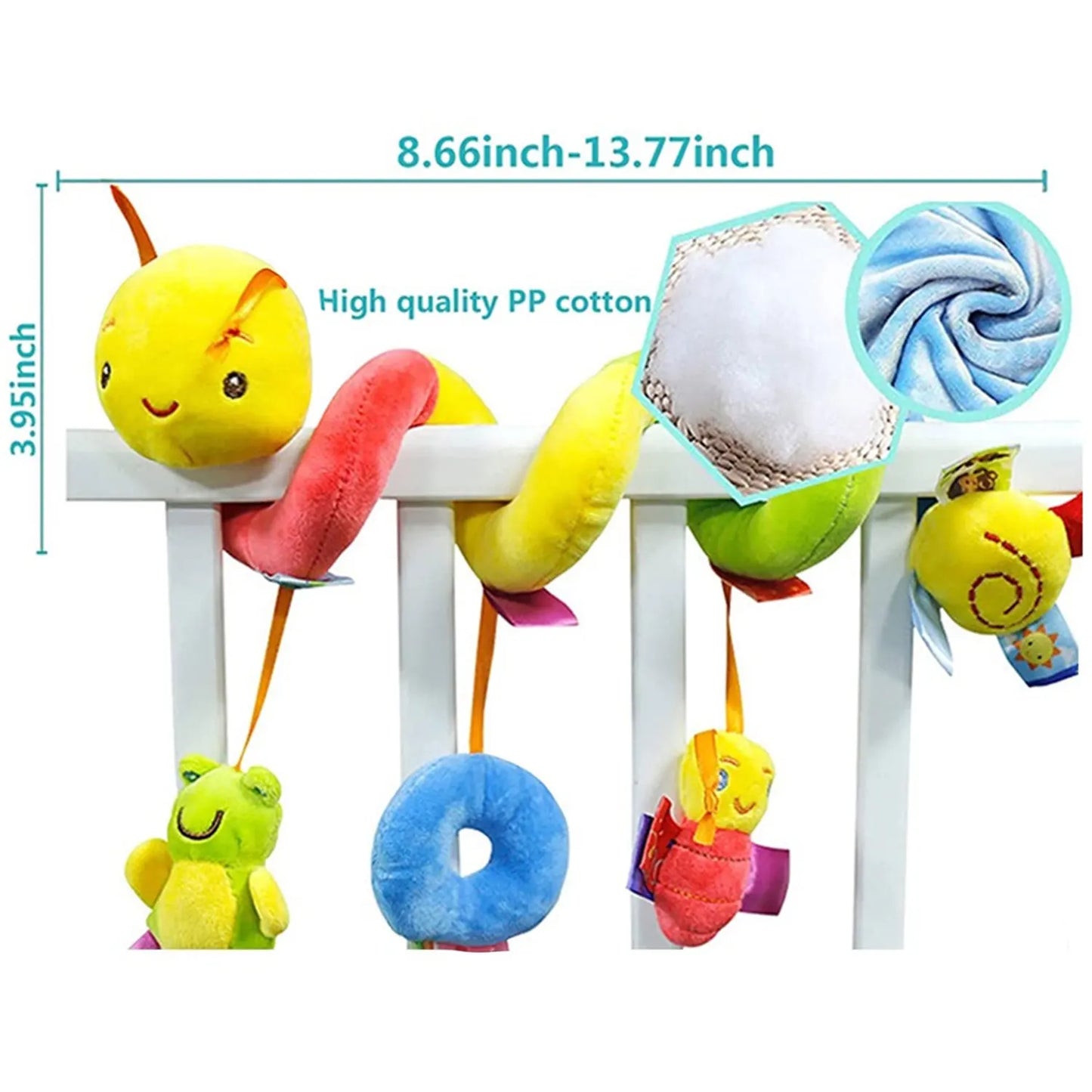 11pcs, Hanging baby toys for stroller, crib, bright colors to attract baby's attention