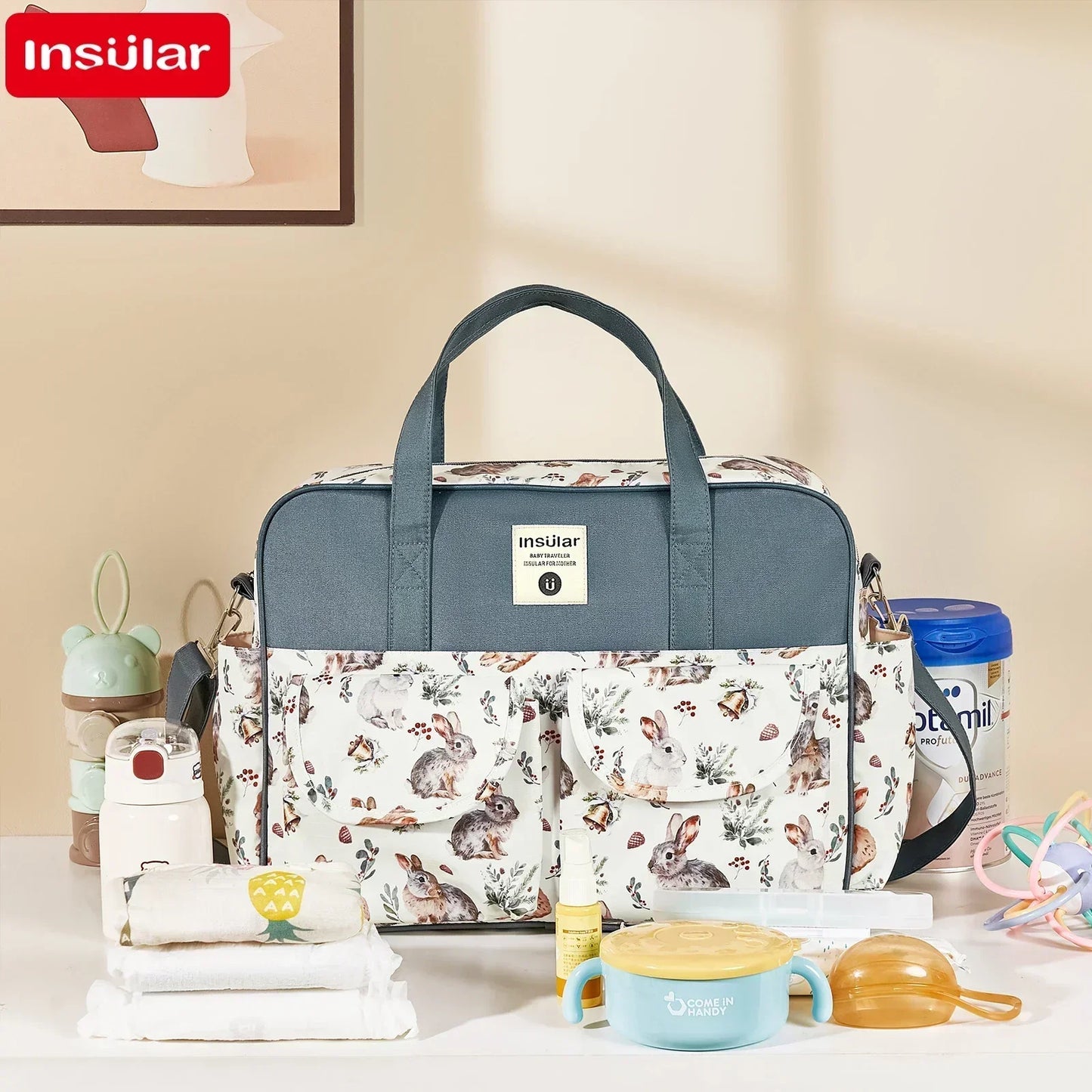 Multifunctional Mommy Handbag Storage Bag, Baby Diaper Bag