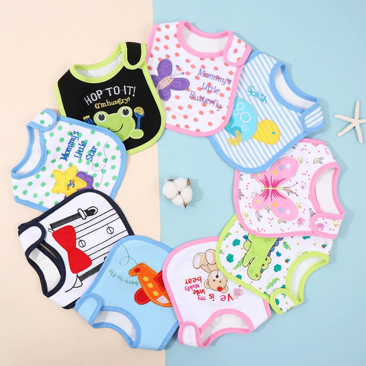 Baby Feeding Bibs Waterproof, Cartoon, Burp Cloths