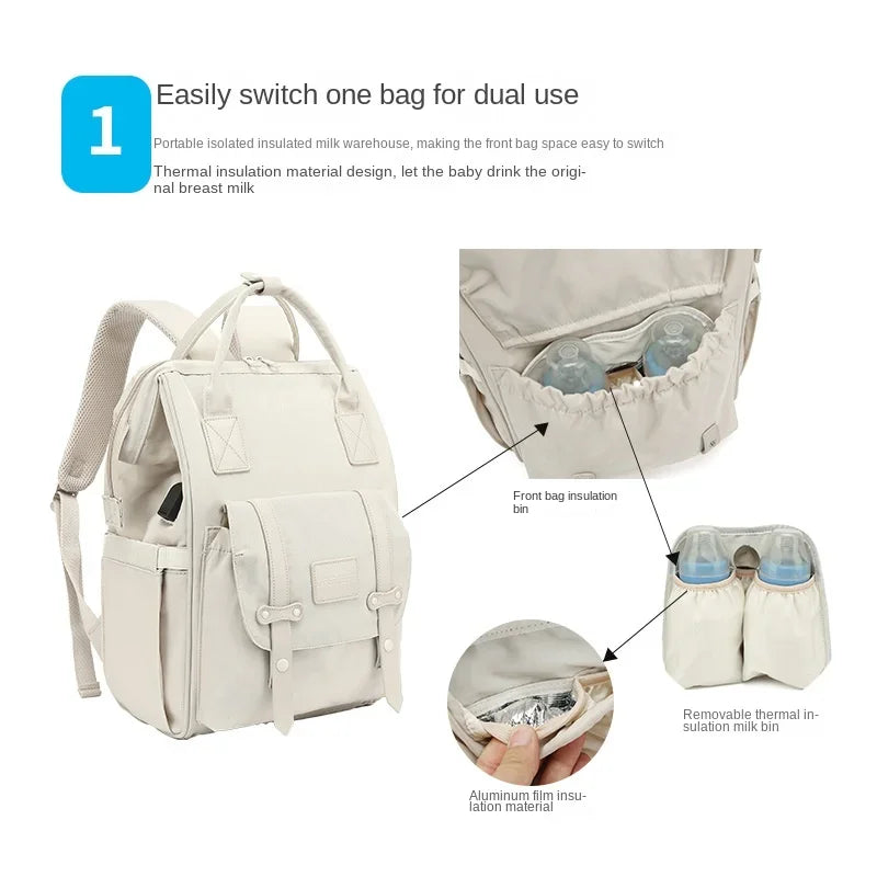 Baby Diaper Bag Backpack, Waterproof Storage