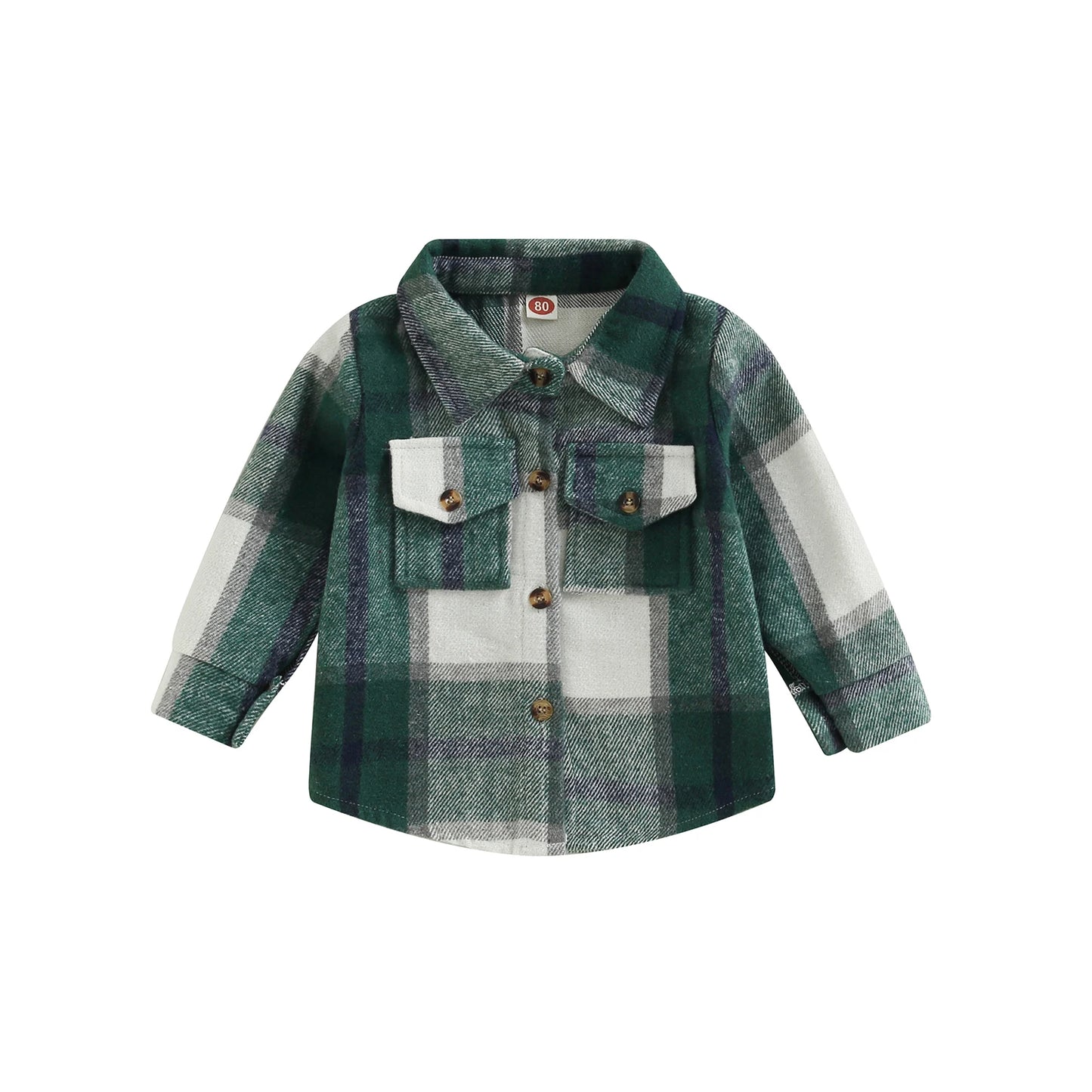 Boy /Girl Plaid Shirt Jacket Outfits, Button Down Cardigan Long Sleeve Coat Tops, Fall Clothes