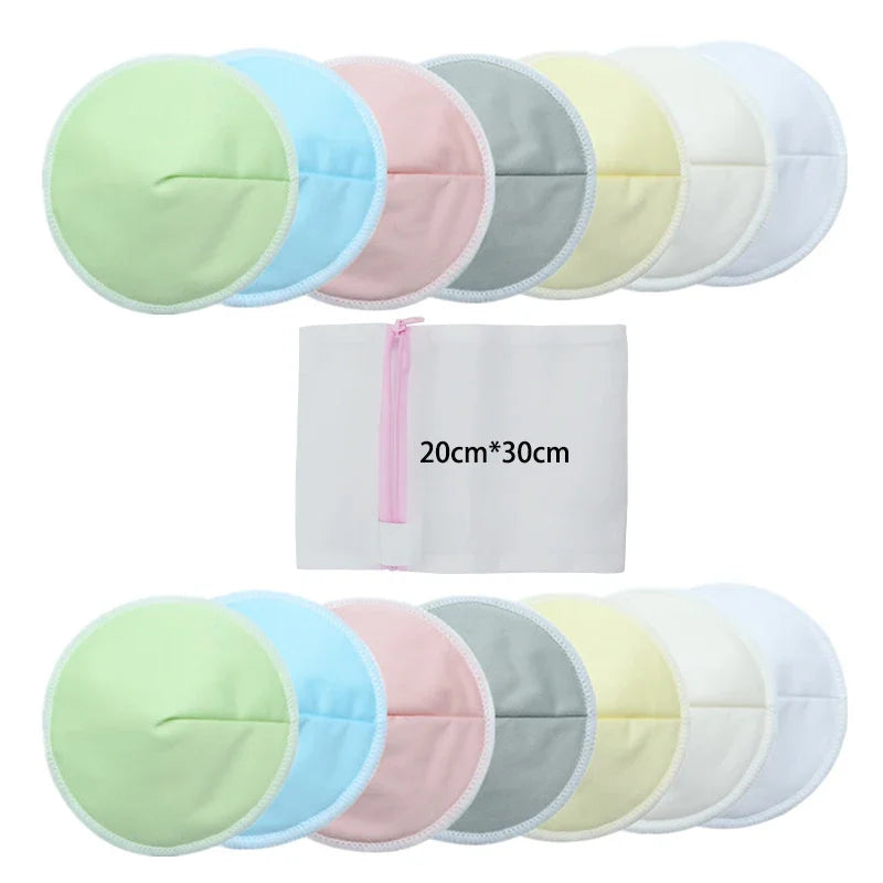 4 Pairs High Quality Reusable Nursing Pads, Washable Breast Pads Breastfeeding Accessory